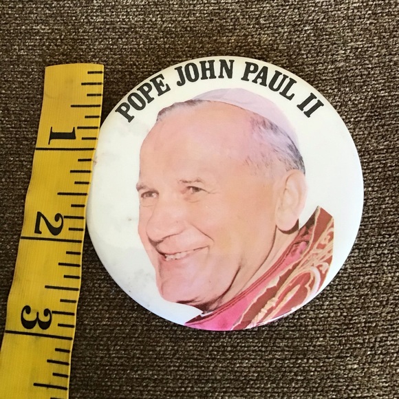 Vintage Saint John Paul II Large Pin (3”) - Picture 1 of 2